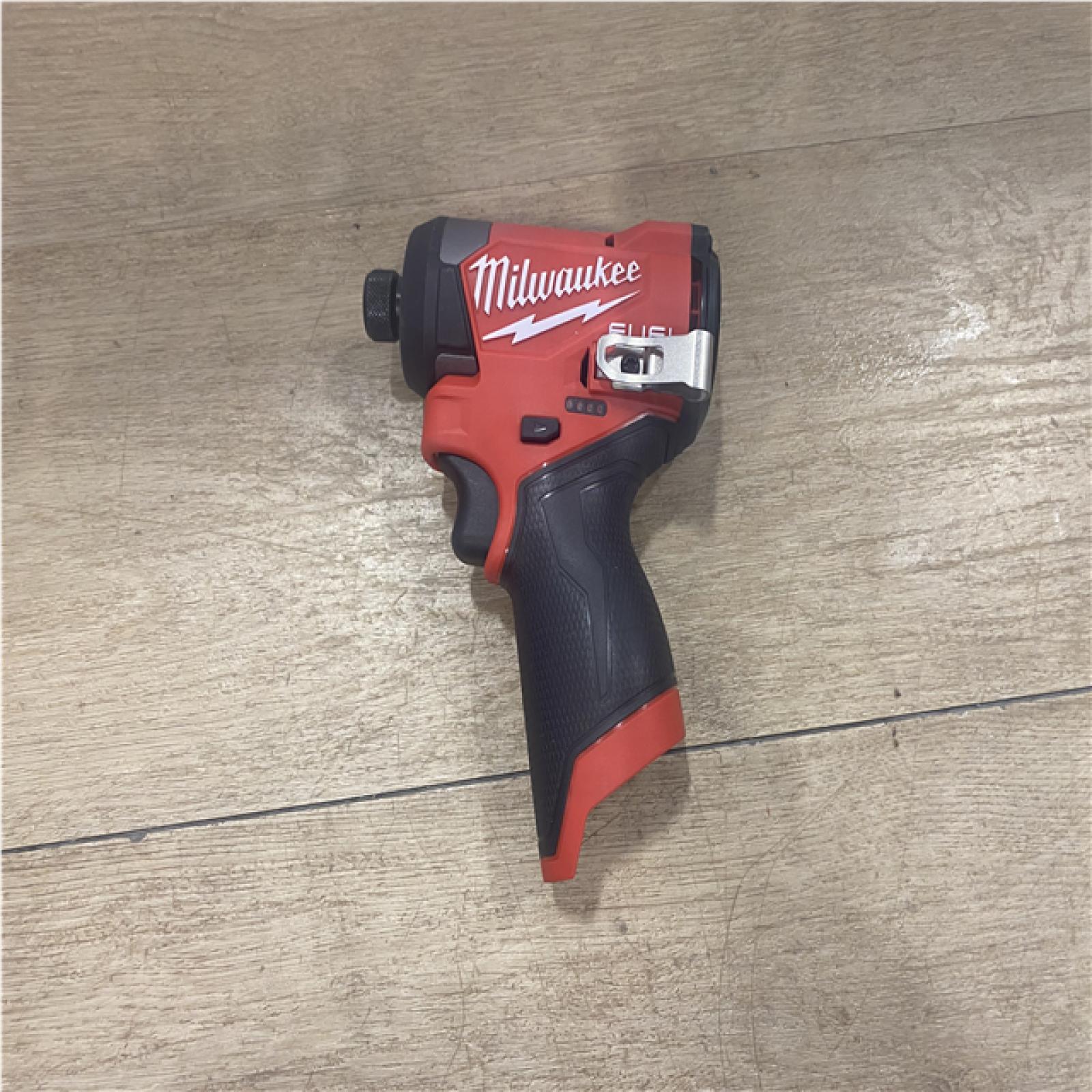 AS-IS Milwaukee FUEL 12V Lithium-Ion Brushless Cordless 1/4 in. Hex Impact Driver (Tool-Only)