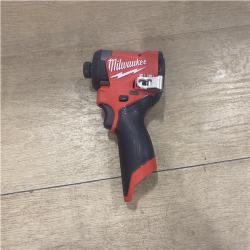 AS-IS Milwaukee FUEL 12V Lithium-Ion Brushless Cordless 1/4 in. Hex Impact Driver (Tool-Only)