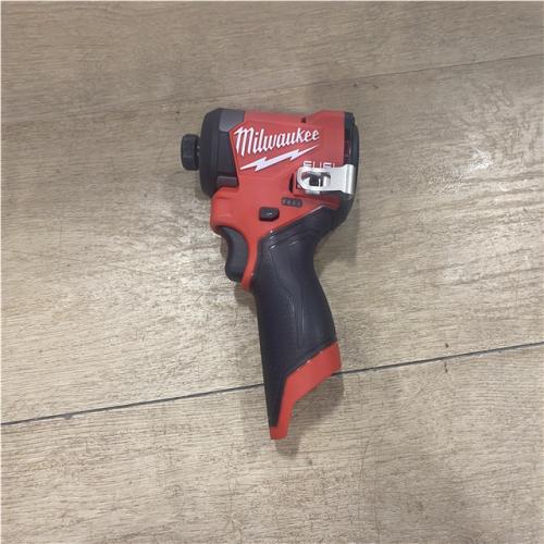 AS-IS Milwaukee FUEL 12V Lithium-Ion Brushless Cordless 1/4 in. Hex Impact Driver (Tool-Only)