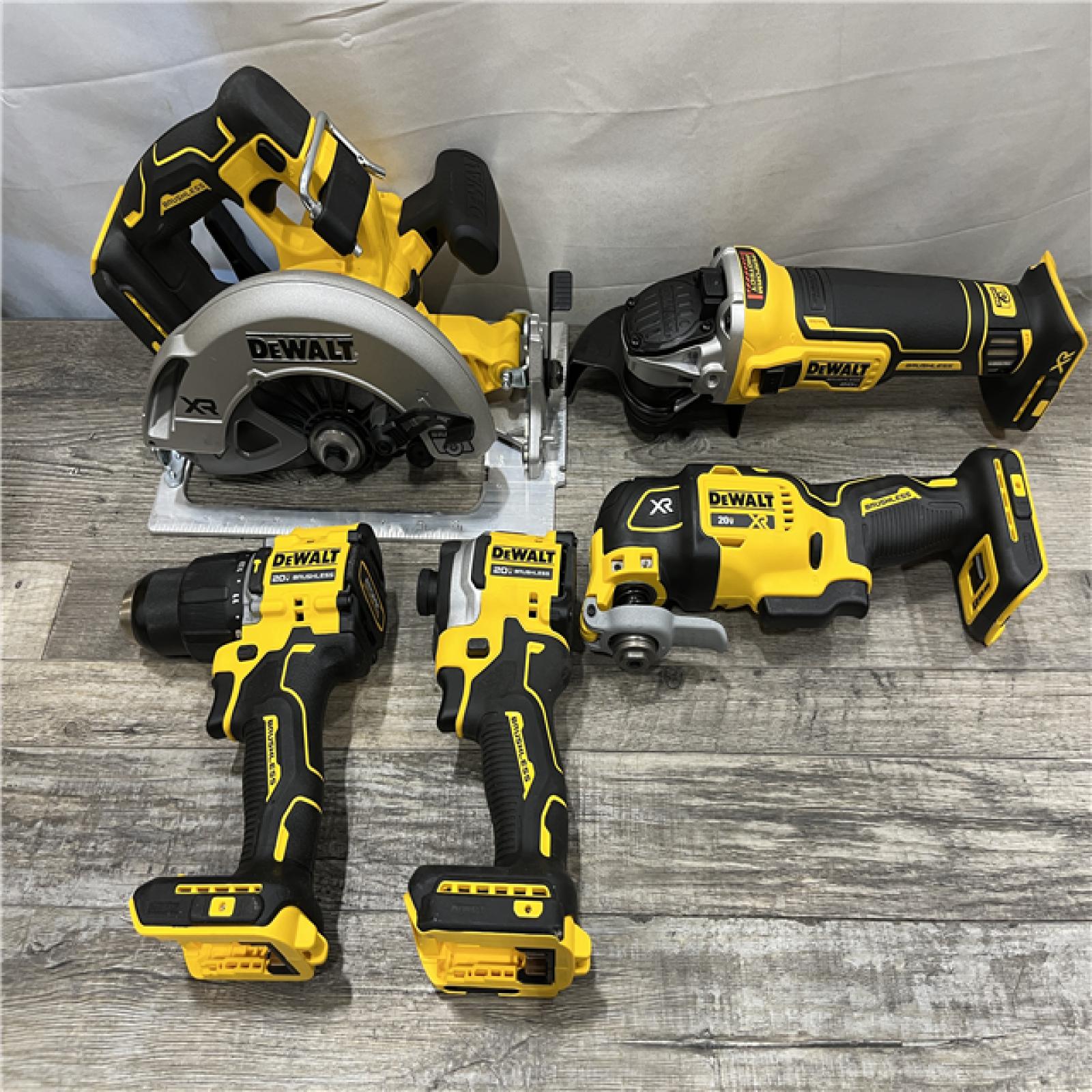 AS-IS DEWALT 20V MAX Lithium-Ion Cordless 5-Tool Combo Kit