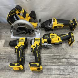 AS-IS DEWALT 20V MAX Lithium-Ion Cordless 5-Tool Combo Kit