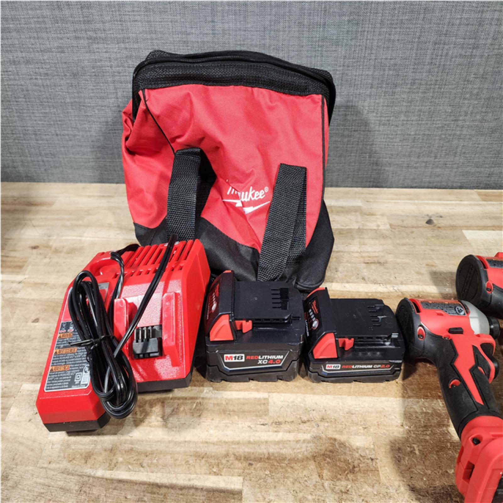 HOUSTON LOCATION - AS - IS Milwaukee 18-Volt Lithium-Ion Brushless Cordless Compact Hammer Drill/Impact Combo Kit