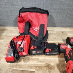 HOUSTON LOCATION - AS - IS Milwaukee 18-Volt Lithium-Ion Brushless Cordless Compact Hammer Drill/Impact Combo Kit
