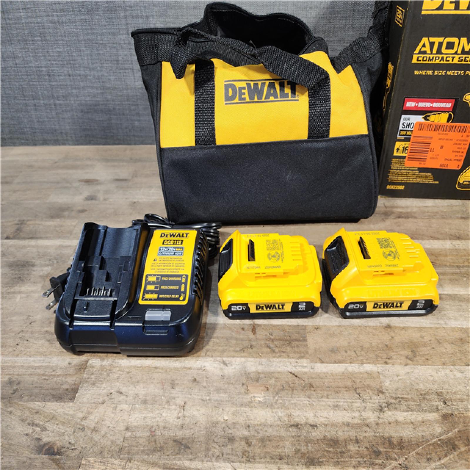 HOUSTON LOCATION - AS-IS DEWALT ATOMIC 20-Volt MAX Lithium-Ion Cordless Combo Kit