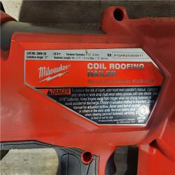 HOUSTON LOCATION - AS-IS Milwaukee M18 FUEL Coil Roofing Nailer (TOOL ONLY)