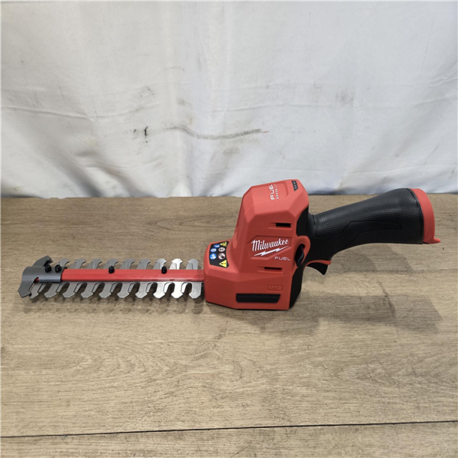 AS-IS Milwaukee FUEL 8 in. 12V Cordless Battery Hedge Trimmer (Tool-Only)