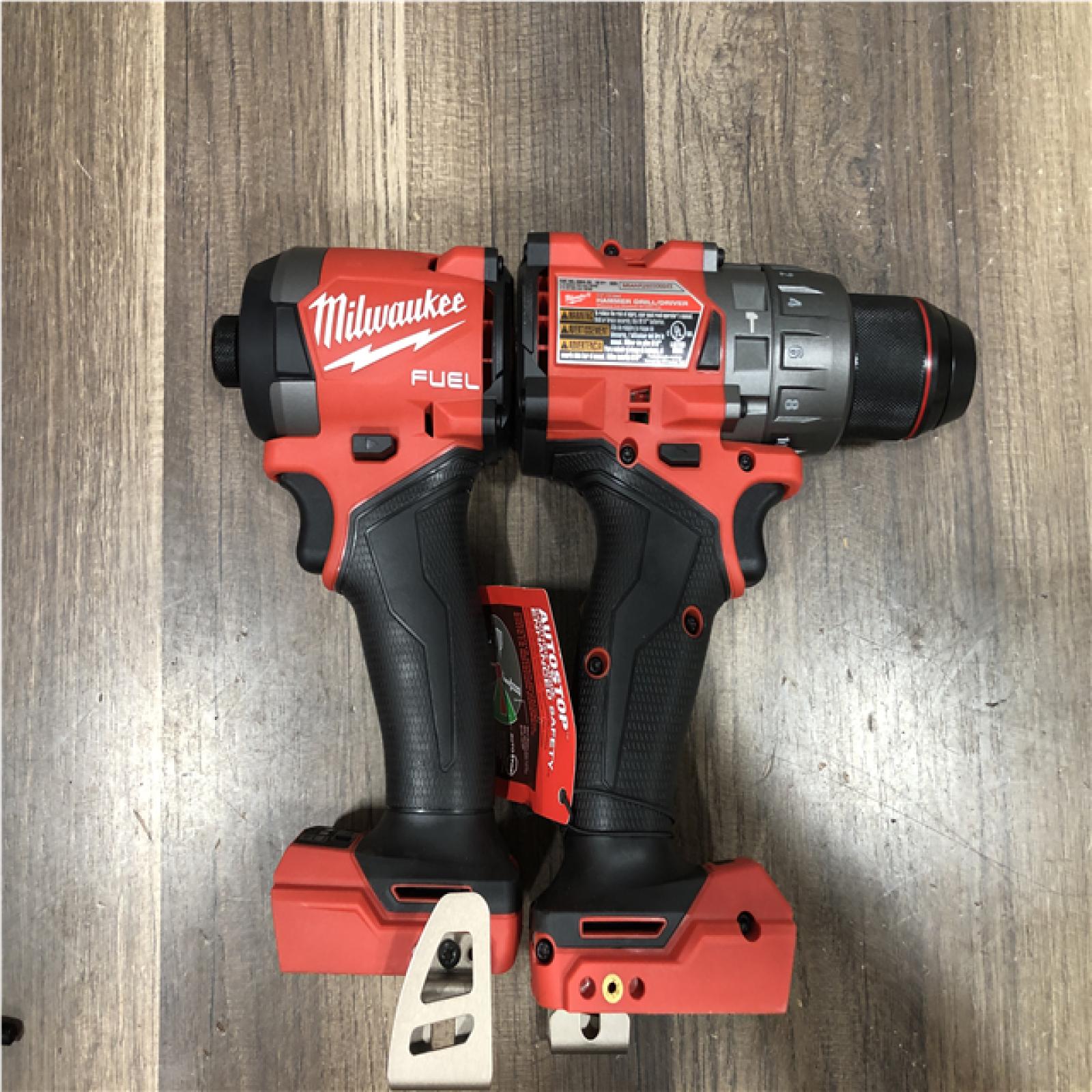 AS-IS Milwaukee FUEL 18V Lithium-Ion Brushless Cordless Hammer Drill and Impact Driver Combo Kit