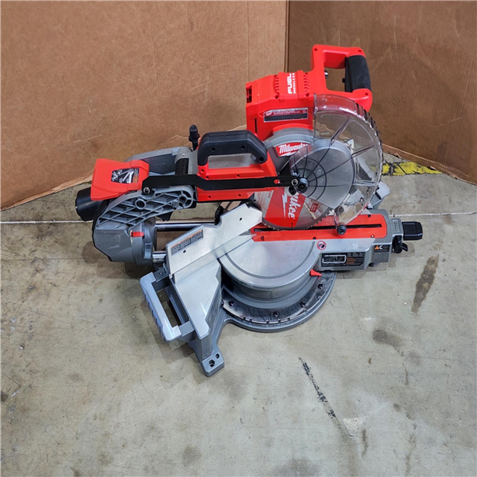 HOUSTON LOCATION - AS-IS Milwaukee M18 FUEL Brushless Cordless 10 in. Dual Bevel Sliding Compound Miter Saw (Tool-Only)