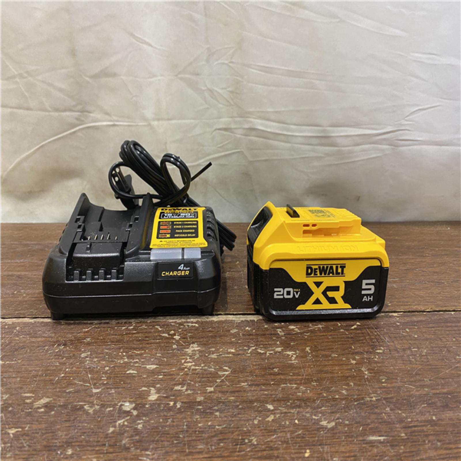 AS-IS DEWALT 20-Volt Maximum XR 5.0 Ah Battery Pack and Charger