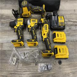 AS-IS DEWALT ATOMIC 20-Volt Lithium-Ion Cordless Brushless Combo Kit (4-Tool)