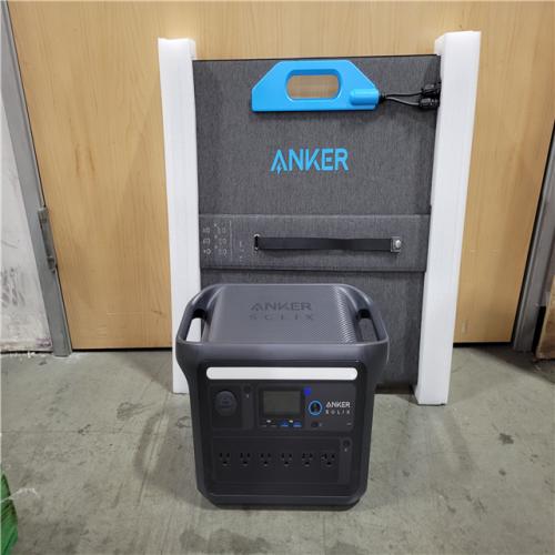 CALIFORNIA NEW ANKER SOLIX PORTABLE POWER STATION WITH PORTABLE SOLAR PANEL