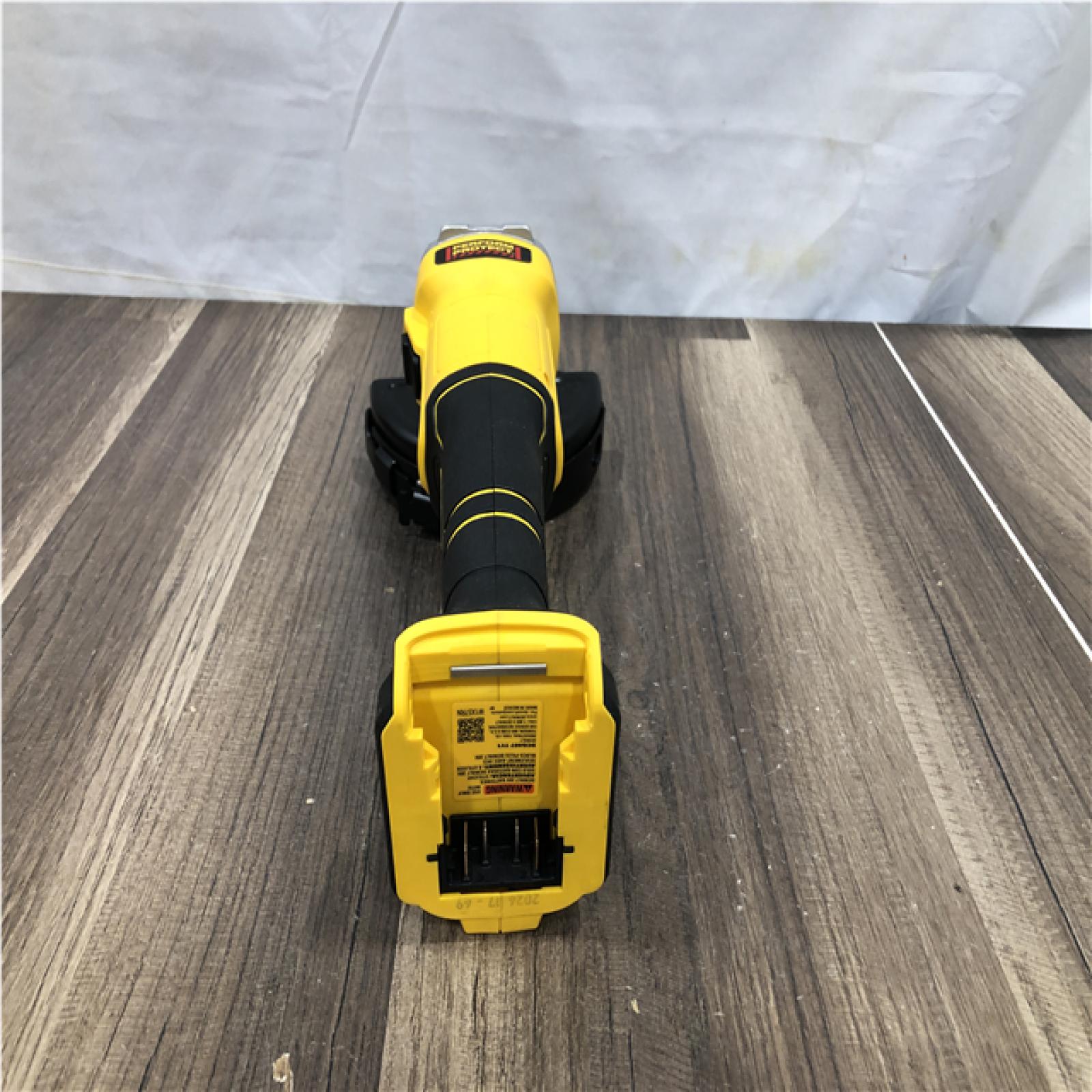 AS-IS DEWALT 20-Volt MAX Cordless Brushless 4-1/2 in. Angle Grinder with Slide Switch (Tool Only)