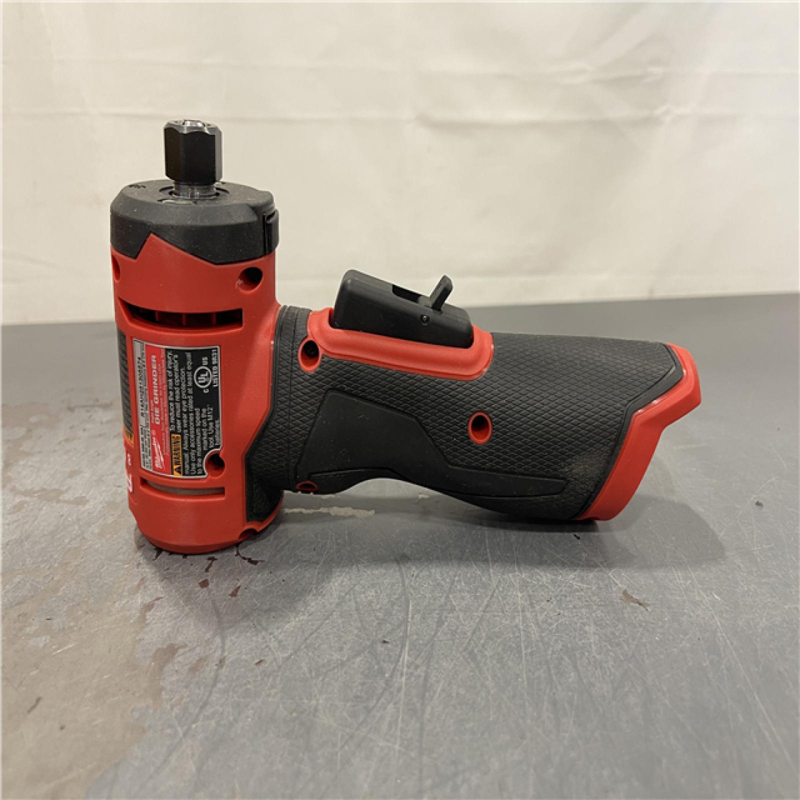 AS-IS - Milwaukee M12 FUEL 12V Lithium-Ion Brushless Cordless 1/4 in. Right Angle Die Grinder
