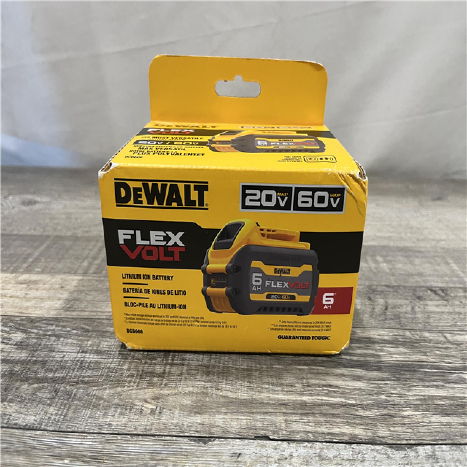 NEW - DEWALT FLEXVOLT 20V/60V MAX Lithium-Ion 6.0Ah Battery Pack