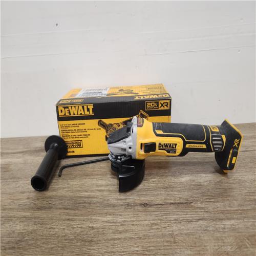 Phoenix Location LIKE NEW DEWALT 20V MAX XR Cordless Brushless 4.5 in. Slide Switch Small Angle Grinder with Kickback Brake (Tool Only)