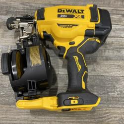 AS-IS DEWALT 20V MAX Lithium-Ion 15-Degree Electric Cordless Roofing Nailer Kit