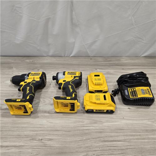 AS-IS Dewalt DCK225D2 20V MAX ATOMIC Compact Cordless Drill Driver and Impact Driver Combo Kit