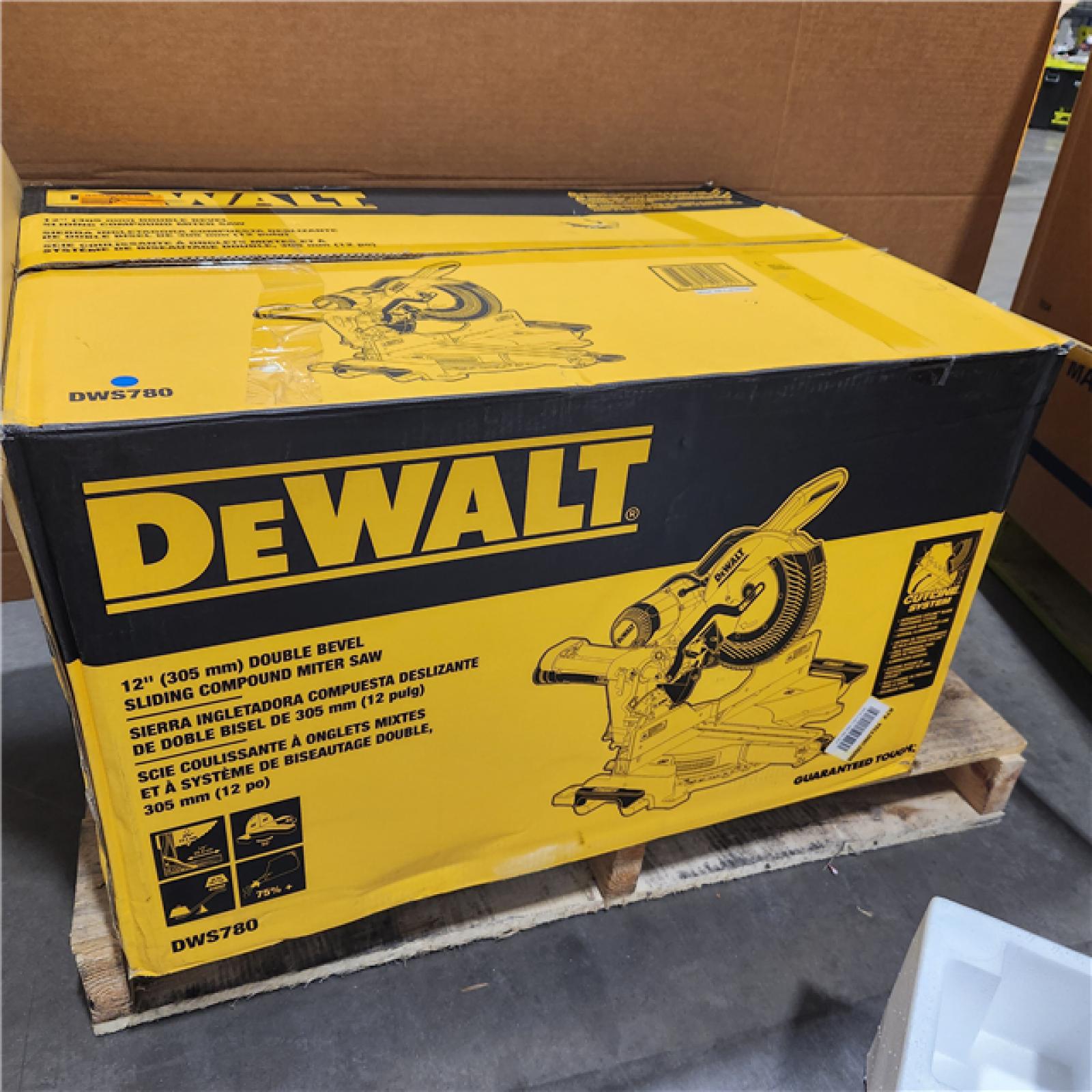 As-Is-  DEWALT 12 Double Bevel Sliding Compound Miter Saw