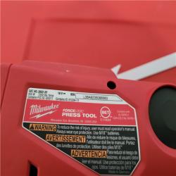 CALIFORNIA AS-IS MILWUAKEE FORCE LOGIC M18 PRESS TOOL KIT  INCLUDES (2) BATTERIES  CHRAGER & HARDCASE