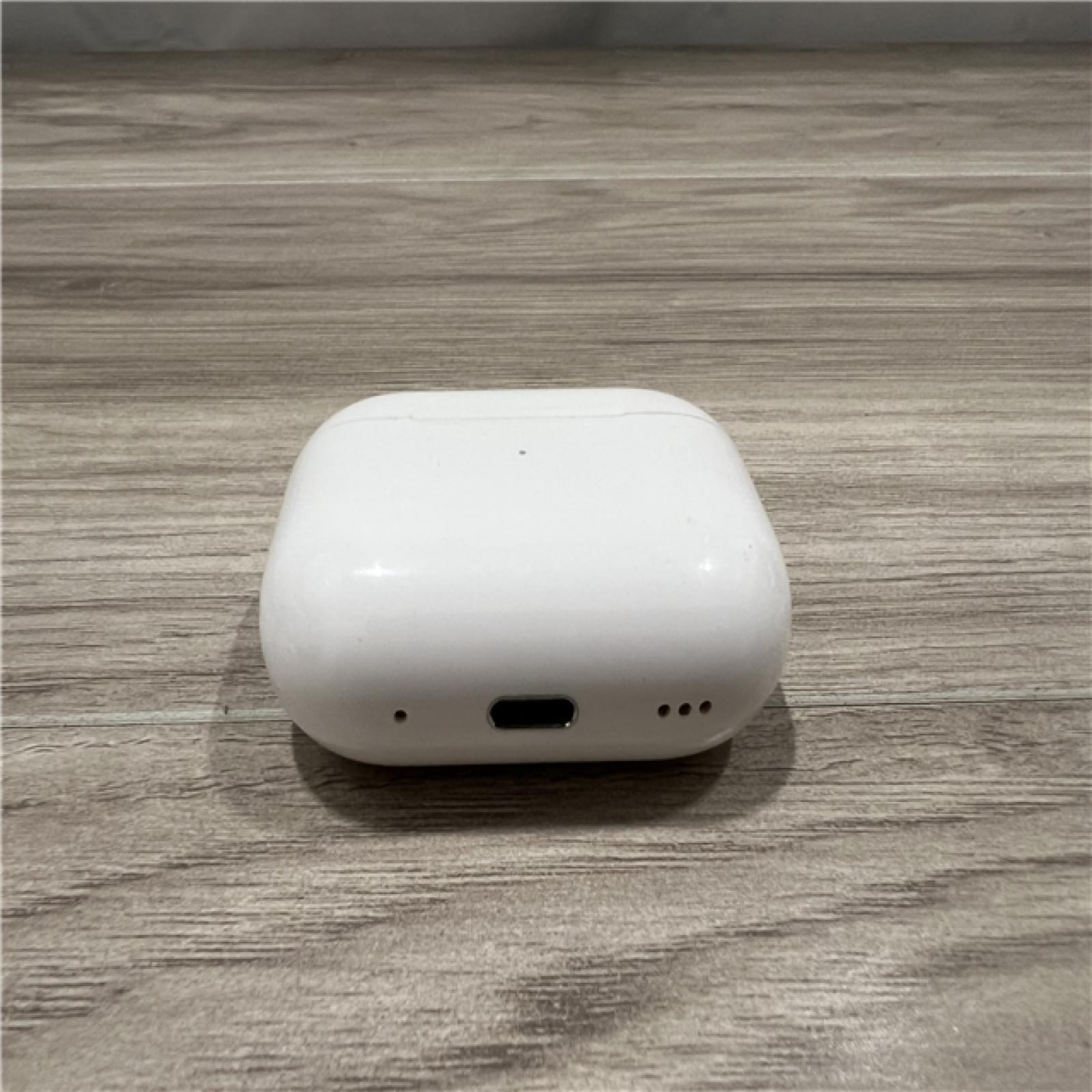 AS-IS Apple AirPods Pro (2nd Generation) with the USB-C MagSafe Charging Case