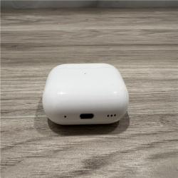 AS-IS Apple AirPods Pro (2nd Generation) with the USB-C MagSafe Charging Case