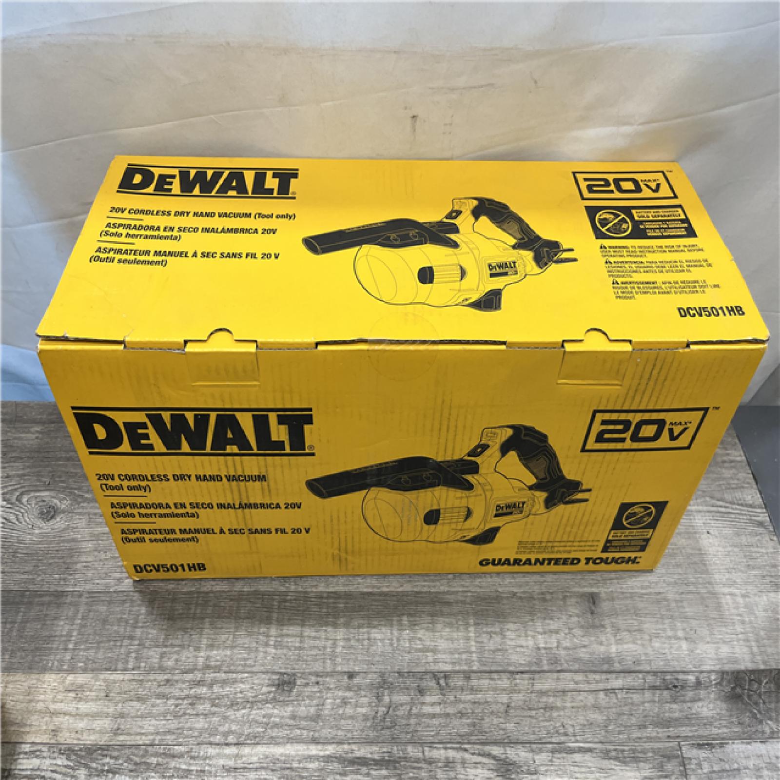 NEW - DEWALT Bagless 20V MAX Stick Cordless General Dirt Filter Handheld Vacuum (Tool Only)