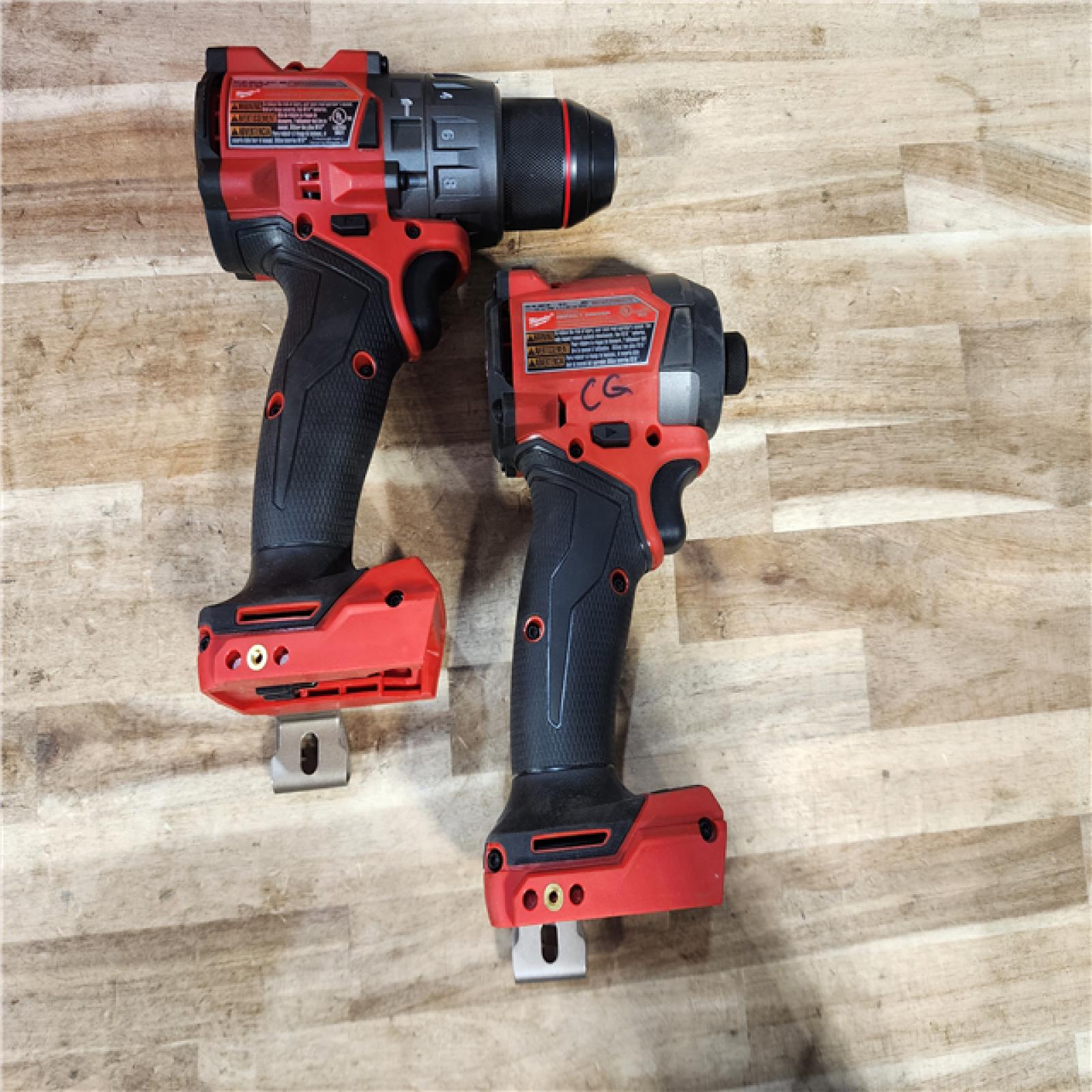 HOUSTON LOCATION - AS-IS Milwaukee FUEL 18V Lithium-Ion Brushless Cordless Hammer Drill and Impact Driver Combo Kit