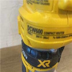 AS-IS DEWALT 20V MAX XR Cordless Brushless Fixed Base Compact Router (Tool Only)