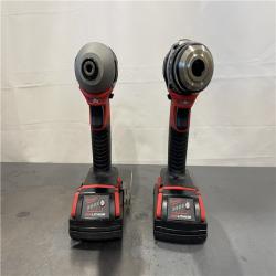 AS-IS- Milwaukee 18V Cordless Brushed 2-Tool Drill/Driver and Impact Driver Kit