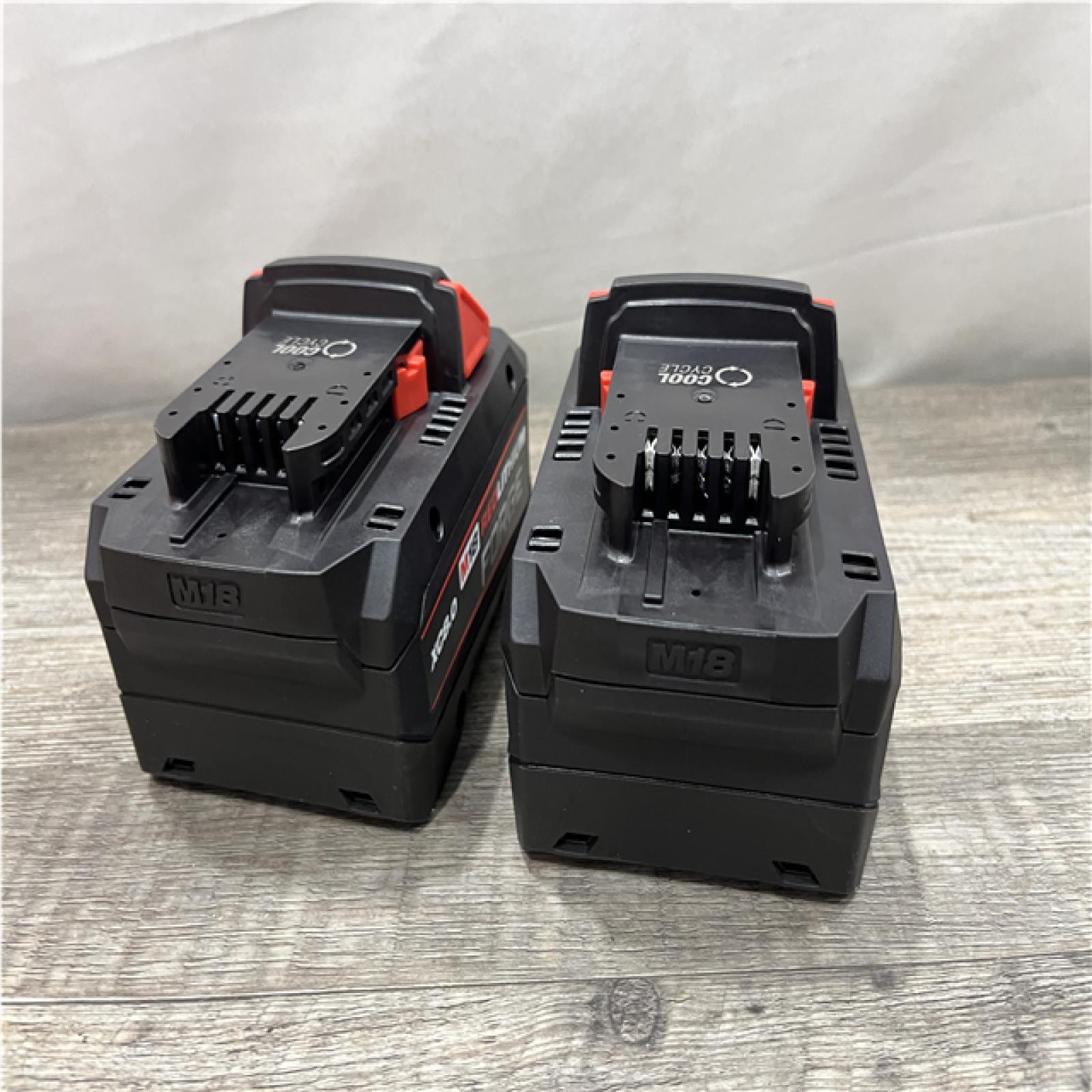AS-IS Milwaukee 18-Volt Lithium-Ion REDLITHIUM FORGE Starter Kit with (2) 8. 0Ah Battery and Rapid Charger