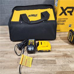 HOUSTON LOCATION - AS-IS DEWALT 20V MAX XR 16-Gauge Electric Cordless Angled Finishing Nailer Kit