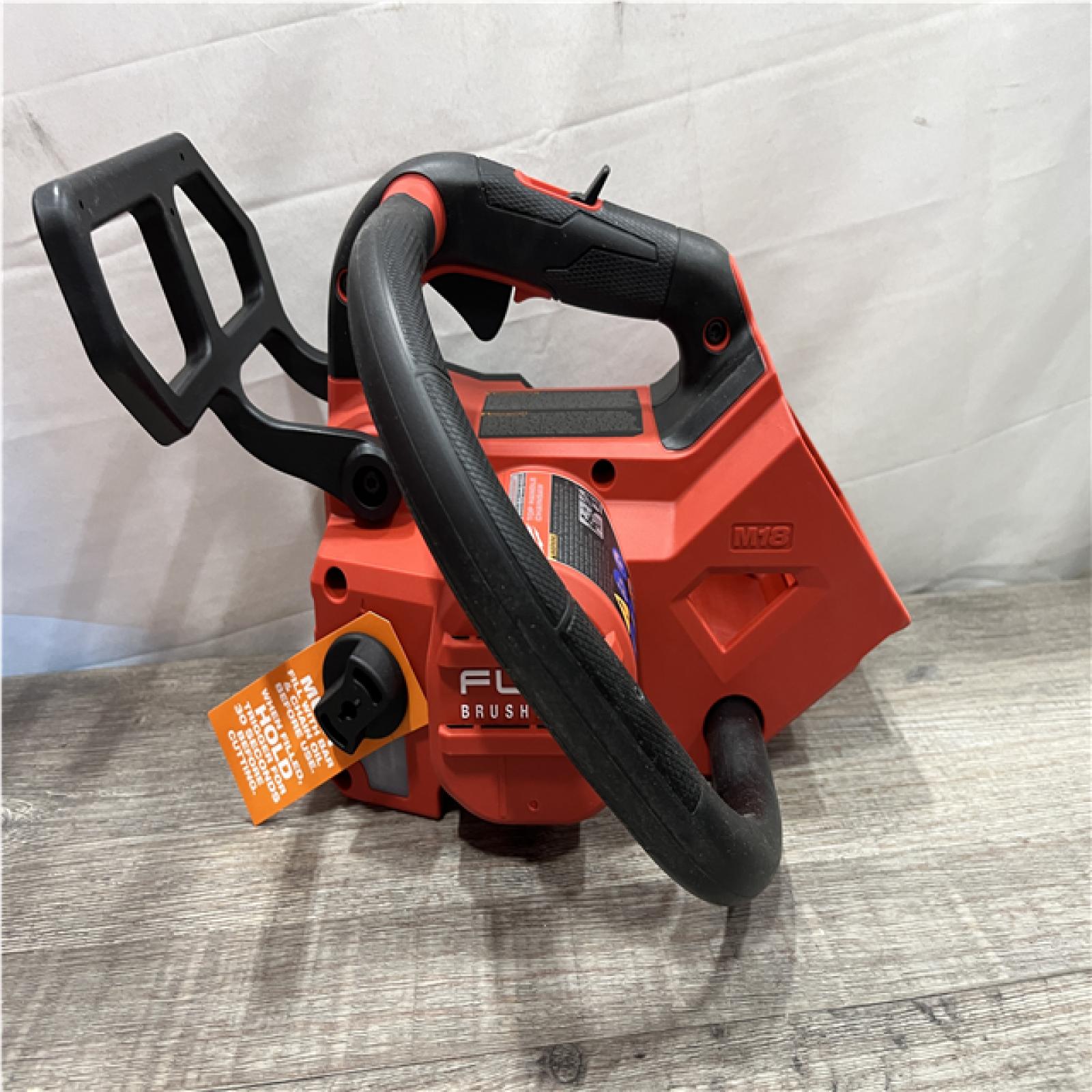 AS-IS Milwaukee FUEL 14 in. 18V Lithium-Ion Brushless Cordless Battery Top Handle Chainsaw (Tool Only)