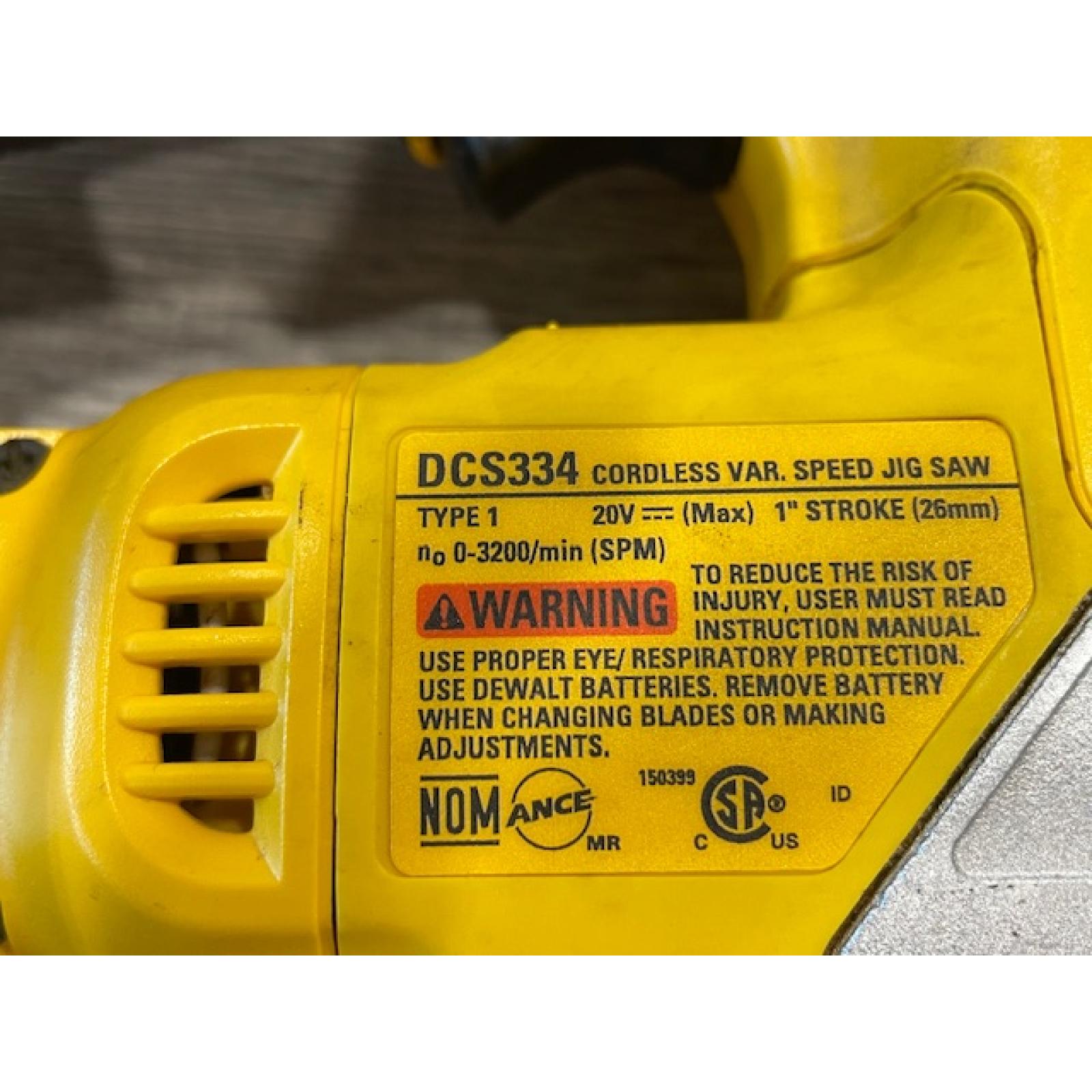 AS-IS DEWALT 20V MAX XR Cordless Brushless Jigsaw (Tool Only)