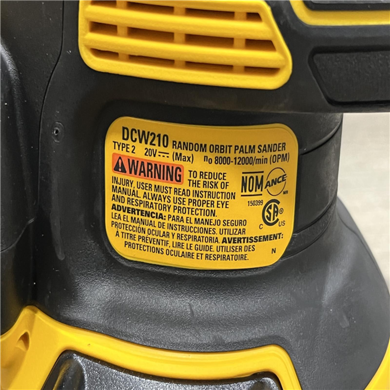 AS-IS DEWALT 20V MAX XR Cordless Brushless 5 in. Random Orbital Sander (Tool Only)