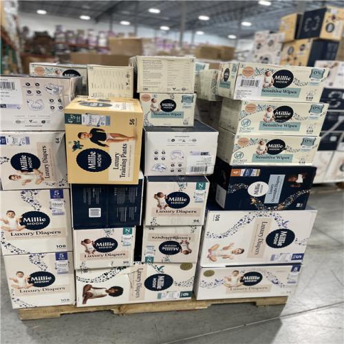 DALLAS LOCATION - BULLSEYE MIXED DIAPERS WIPE'S PALLET -(60 CASES)