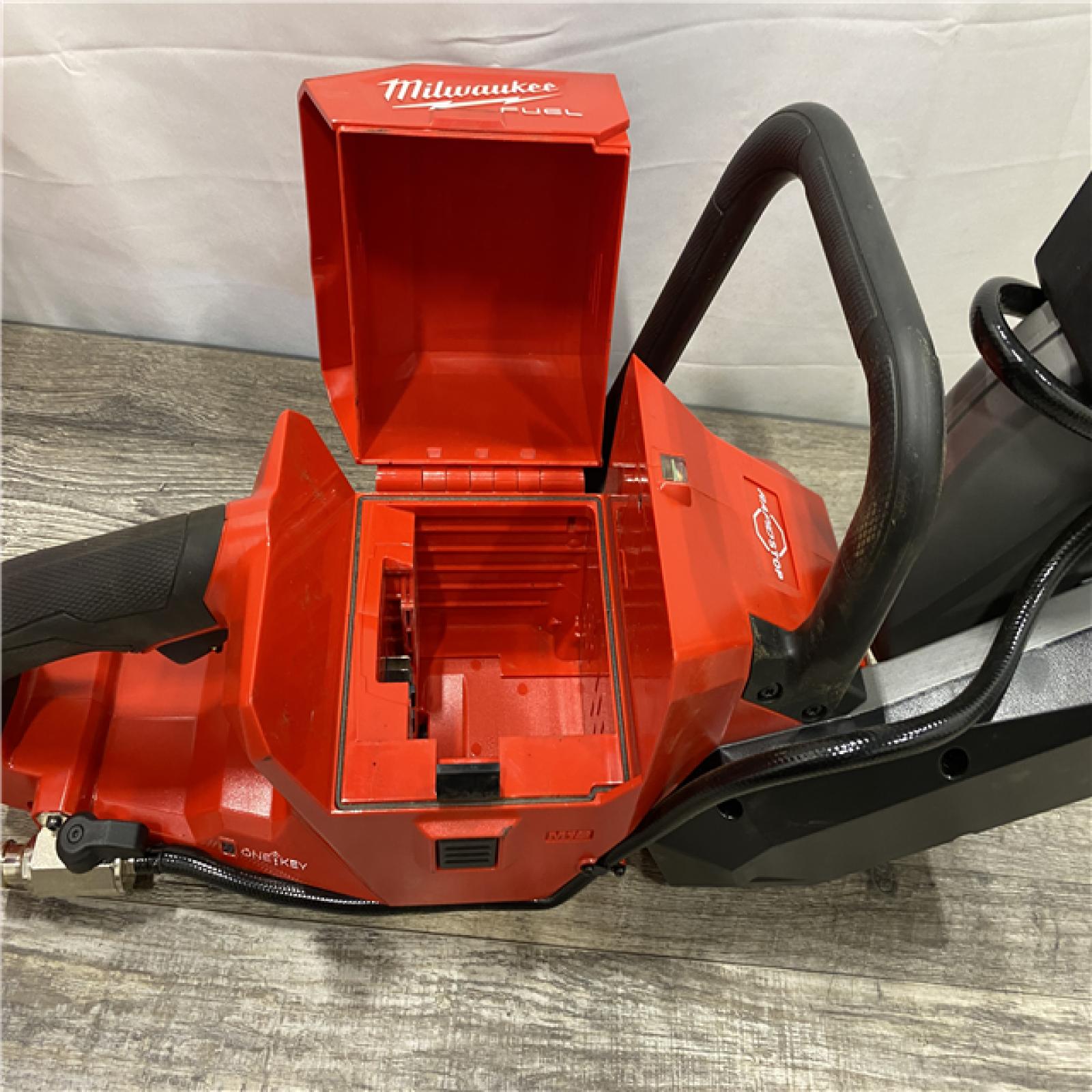 AS-IS Milwaukee FUEL ONE-KEY 18V Lithium-Ion Brushless Cordless 9 in. Cut Off Saw (Tool-Only)