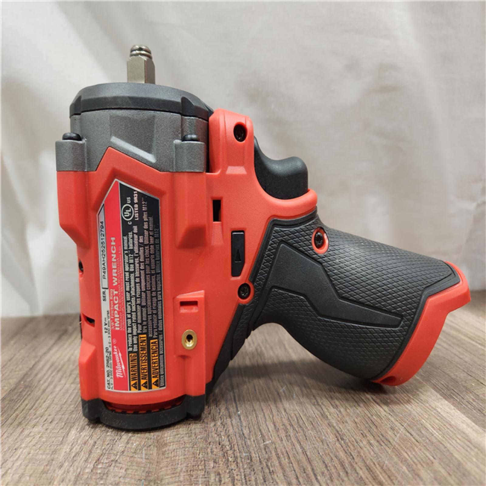 AS-IS- Milwaukee M12 FUEL M12 3/8 in. Cordless Brushless High Torque Impact Wrench (Tool-Only)