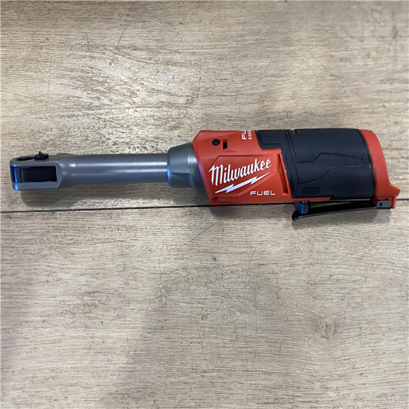 AS-IS Milwaukee FUEL INSIDER 12V Lithium-Ion Brushless Cordless 1/4 in. - 3/8 in. Extended Reach Box Ratchet (Tool-Only)