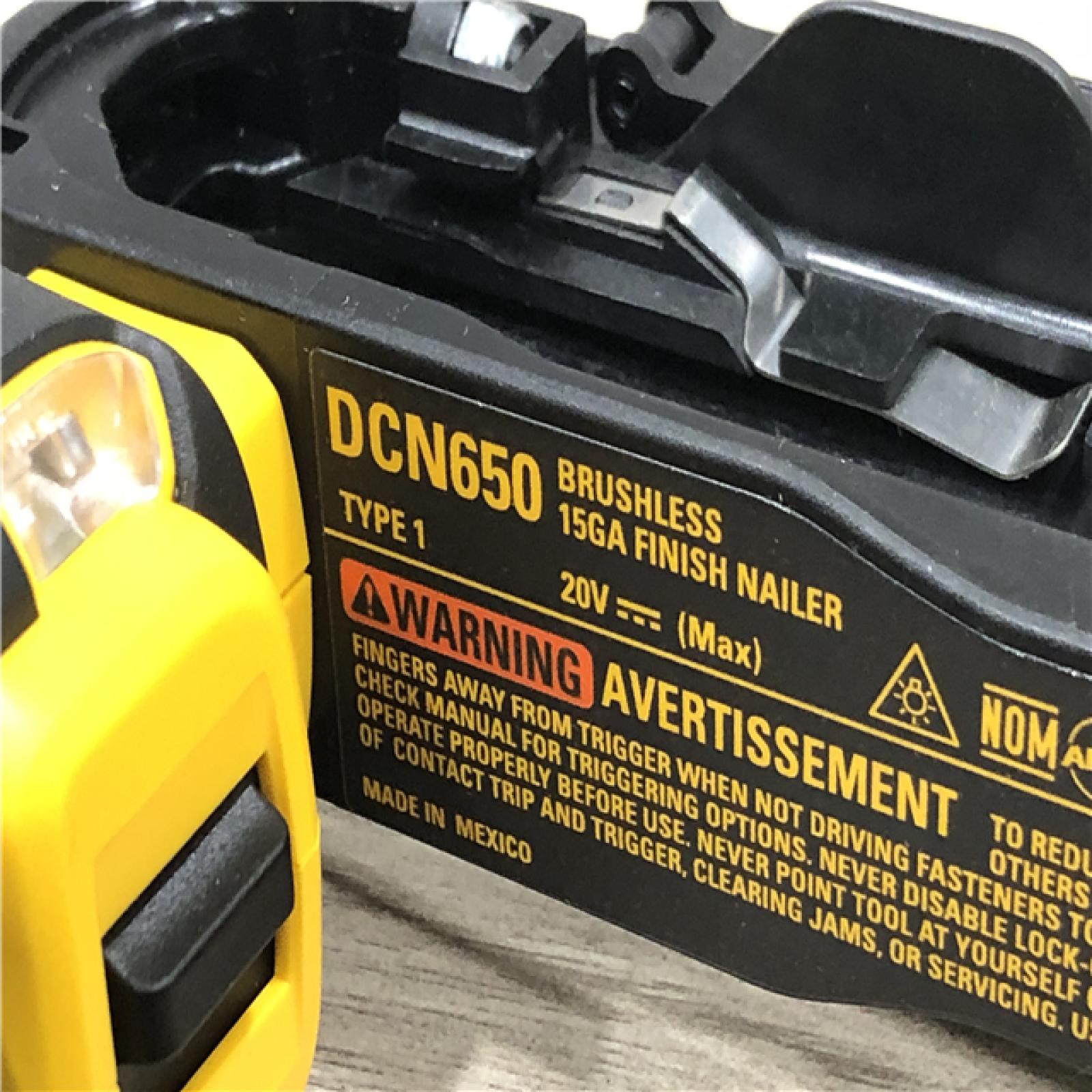 AS-IS DEWALT  Cordless 20V MAX XR Angled Finish Nailer (Tool Only)