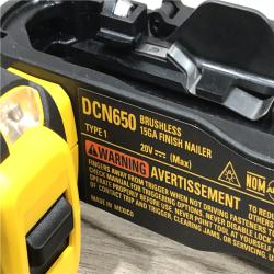 AS-IS DEWALT  Cordless 20V MAX XR Angled Finish Nailer (Tool Only)