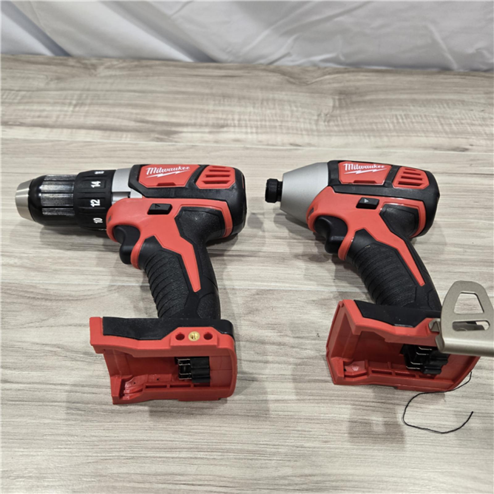 LIKE NEW! - Milwaukee 18V Cordless Brushed 2 Tool Drill/Driver and Impact Driver Kit