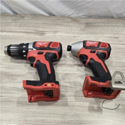LIKE NEW! - Milwaukee 18V Cordless Brushed 2 Tool Drill/Driver and Impact Driver Kit