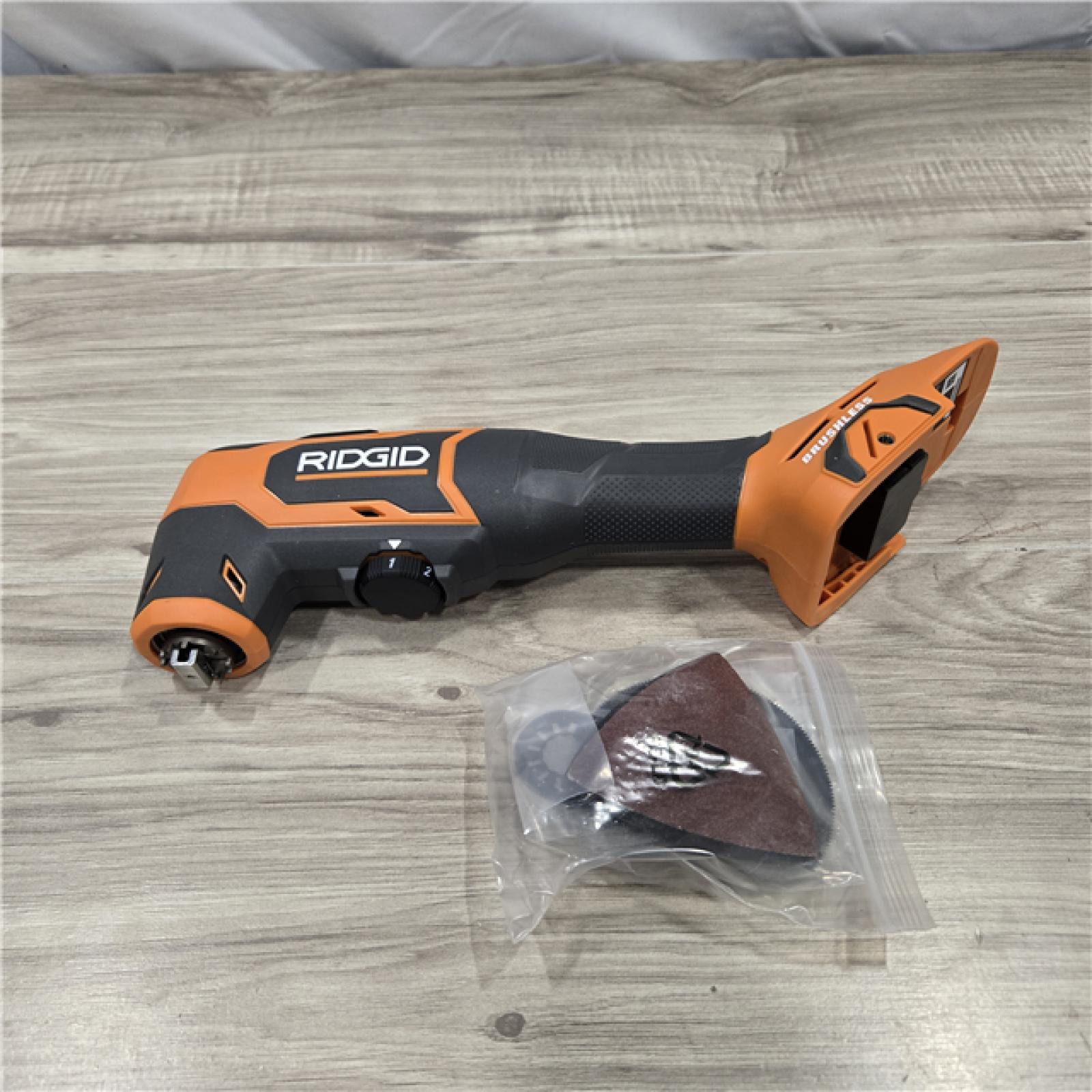 LIKE NEW! - RIDGID 18V Brushless Cordless Oscillating Multi-Tool (Tool-Only)