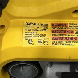 AS-IS DEWALT 20V MAX* XR Brushless Cordless Belt Sander (Tool-Only)