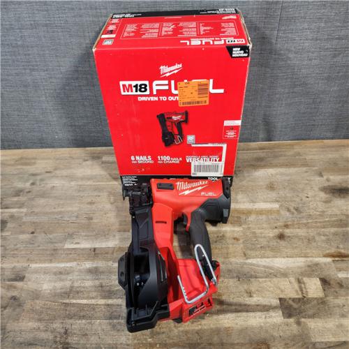 HOUSTON LOCATION - AS-IS Milwaukee M18 FUEL 18-Volt Lithium-Ion Brushless Cordless Coil Roofing Nailer (Tool Only)
