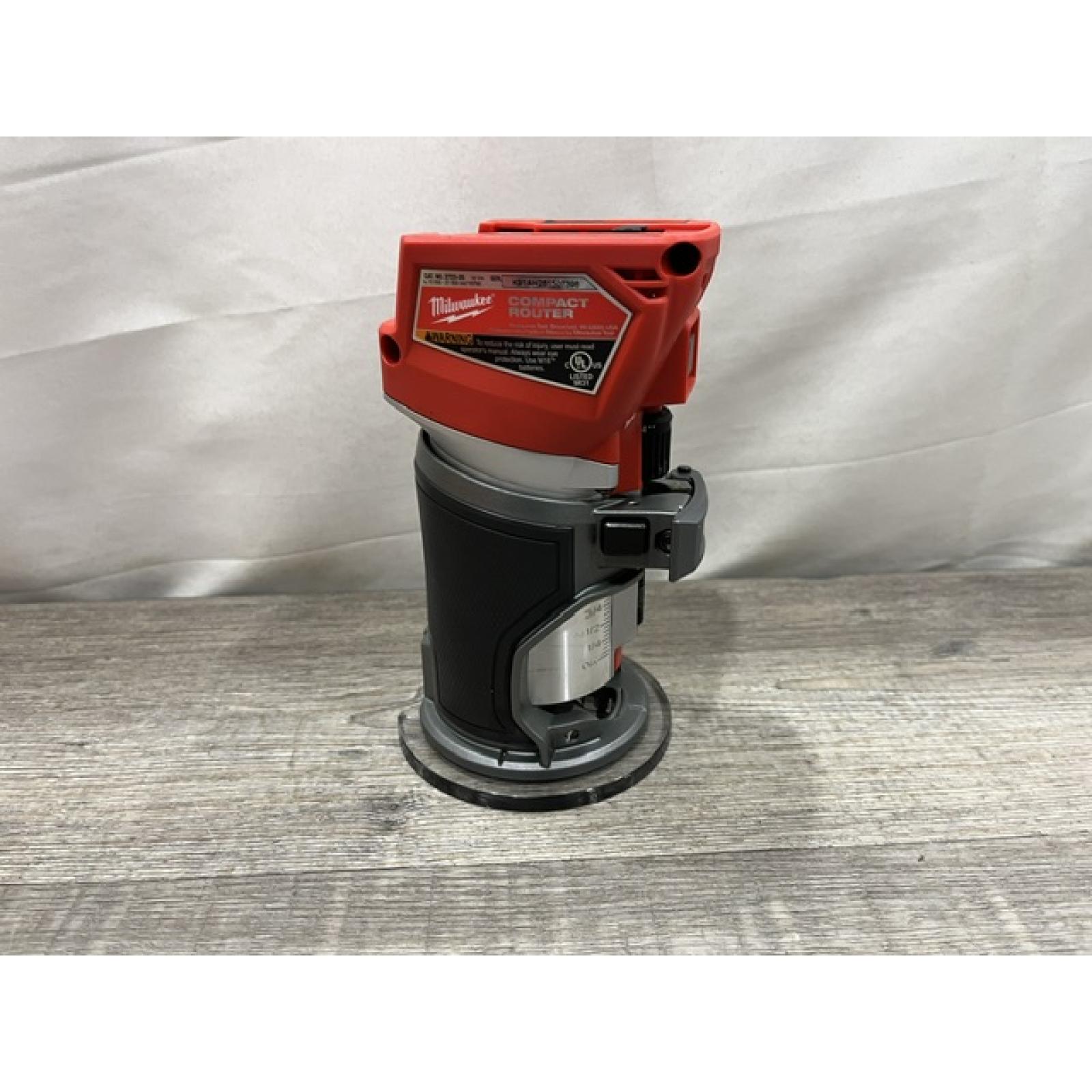 AS-IS Milwaukee FUEL 18V Lithium-Ion Brushless Cordless Compact Router (Tool-Only)