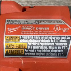 AS-IS Milwaukee FUEL 18V Lithium-Ion Brushless Cordless Hammer Drill and Impact Driver Combo Kit