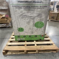 DALLAS LOCATION- NEW! HAMILTON BEACH Compact/ Portable Washing Machine 20in. 3.0.cu. ft.