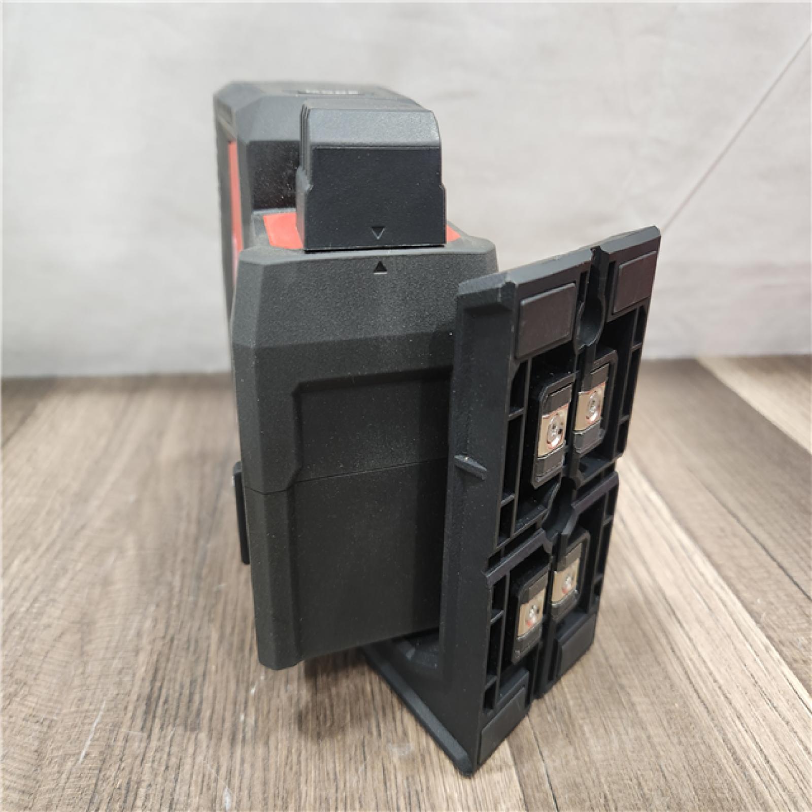 AS-IS- MILWAUKEE 100 Ft. REDLITHIUM Lithium-Ion USB Green Rechargeable Cross Line Laser Level with Charger