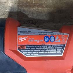 Houston Location AS-IS Milwaukee M12 12-Volt 23-Gauge Lithium-Ion Cordless Pin Nailer (Tool-Only)